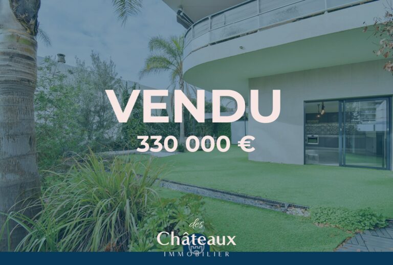 Cannes La Bastide Rouge, rez-de-jardin 3 pièces 68 m²